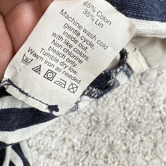 J Crew Chino Shorts Womens 4 Stripe Cotton Linen Casual Summer Nautical Resort - Picture 10 of 11